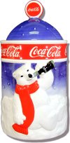 Coke Polar Bear Ceramic Canister